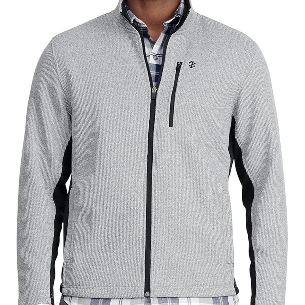 IZOD Men’s Shaker Fleece Jacket - Picture 1 of 3